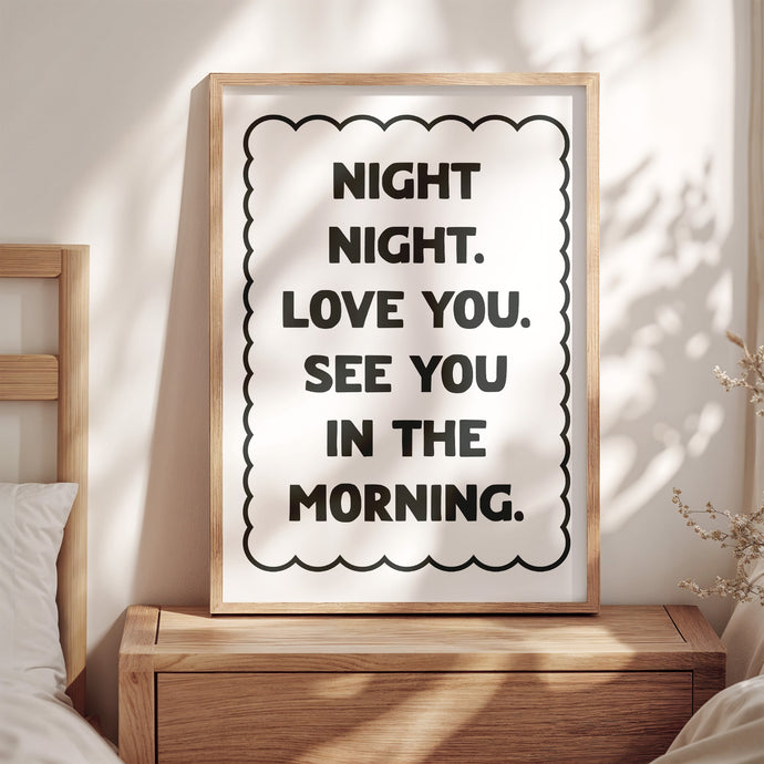Night Night Print