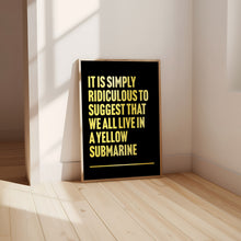 Load image into Gallery viewer, Yellow Submarine Beatles Print