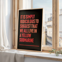 Load image into Gallery viewer, Yellow Submarine Beatles Print