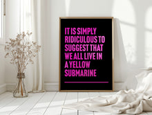 Load image into Gallery viewer, Yellow Submarine Beatles Print