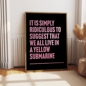 Yellow Submarine Beatles Print