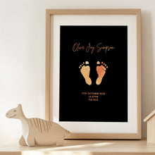 Load image into Gallery viewer, Baby Footprint Foiled Print