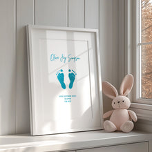 Load image into Gallery viewer, Baby Footprint Foiled Print