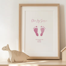Load image into Gallery viewer, Baby Footprint Foiled Print