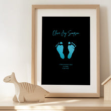 Load image into Gallery viewer, Baby Footprint Foiled Print