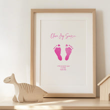 Load image into Gallery viewer, Baby Footprint Foiled Print
