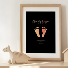 Load image into Gallery viewer, Baby Footprint Foiled Print