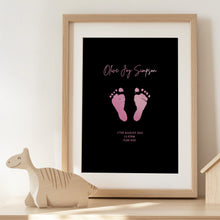 Load image into Gallery viewer, Baby Footprint Foiled Print