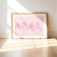 Load image into Gallery viewer, CUNT Sign Language Print