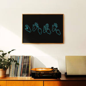 CUNT Sign Language Print