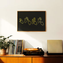 Load image into Gallery viewer, CUNT Sign Language Print