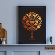 Load image into Gallery viewer, 7th Copper Anniversary Family Tree Print