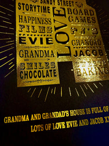 Grandparents Print, Grandma Gift, Grandad Gift, Nana Print, Grandchildren Gift, Nana and Grandad Gift, Grandchild Gift, Grandparent Gift
