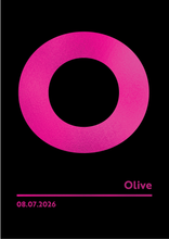 Load image into Gallery viewer, Personalised Letter &#39;O&#39; Foiled Print