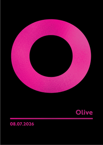 Personalised Letter 'O' Foiled Print