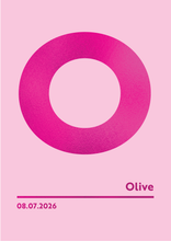 Load image into Gallery viewer, Personalised Letter &#39;O&#39; Foiled Print