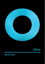 Load image into Gallery viewer, Personalised Letter &#39;O&#39; Foiled Print