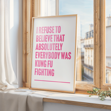 Load image into Gallery viewer, Kung Fu Fighting Print