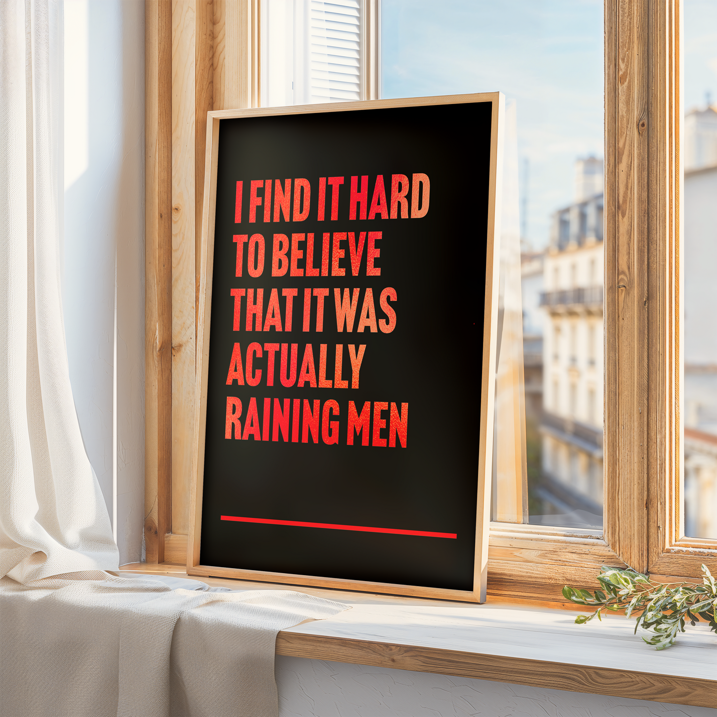 It's Raining Men Print
