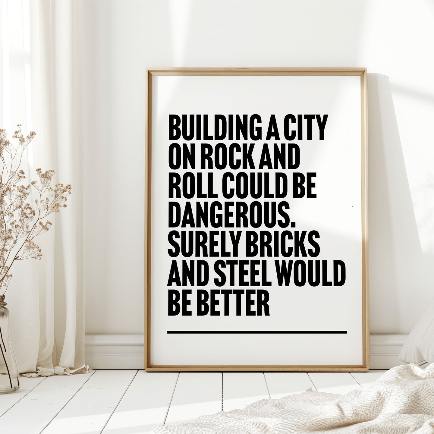 We Built This City On Rock And Roll Print