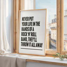 Load image into Gallery viewer, Don&#39;t Look Back In Anger Print