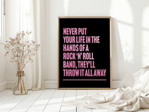Don't Look Back In Anger Print