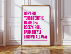 Don't Look Back In Anger Print