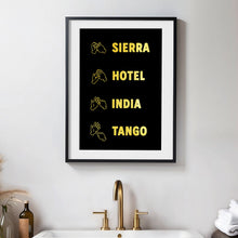 Load image into Gallery viewer, Shit Sign Language Print