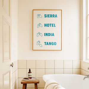 Shit Sign Language Print
