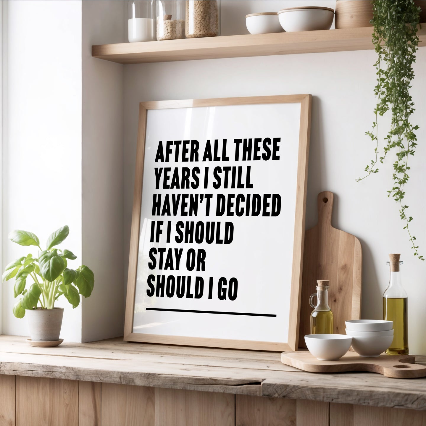 Should I Stay Or Should I Go Print