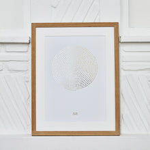 Load image into Gallery viewer, Spiral Morse Code Song Lyric Print