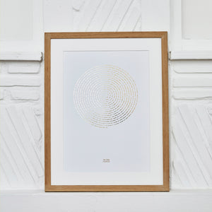 Spiral Morse Code Song Lyric Print