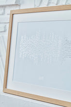 Load image into Gallery viewer, Vertical Lines Morse Code Song Lyric Print