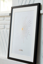 Load image into Gallery viewer, Starburst Morse Code Song Lyric Print