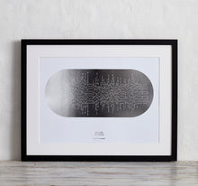 Load image into Gallery viewer, Solid Vertical Lines Morse Code Song Lyric Print