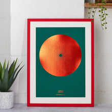 Load image into Gallery viewer, Solid Starburst Morse Code Song Lyric Print