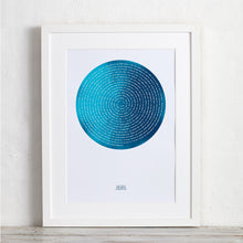Load image into Gallery viewer, Solid Spiral Morse Code Song Lyric Print