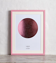 Load image into Gallery viewer, Solid Spiral Morse Code Song Lyric Print