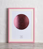 Solid Spiral Morse Code Song Lyric Print