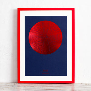 Solid Spiral Morse Code Song Lyric Print