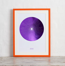 Load image into Gallery viewer, Solid Starburst Morse Code Song Lyric Print