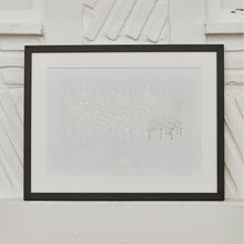 Load image into Gallery viewer, Vertical Lines Morse Code Song Lyric Print
