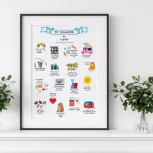 Load image into Gallery viewer, Personalised Illustrated Grandad Gift