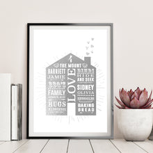 Load image into Gallery viewer, 25th Silver Wedding Anniversary Home Print