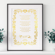 Load image into Gallery viewer, Personalised Wedding First Dance Song Print