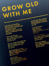 Load image into Gallery viewer, Personalised Favourite Song Lyrics Print