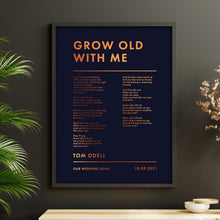 Load image into Gallery viewer, Personalised Favourite Song Lyrics Print