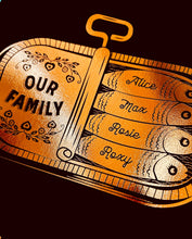 Load image into Gallery viewer, 7th Copper Wedding Anniversary Sardine Print