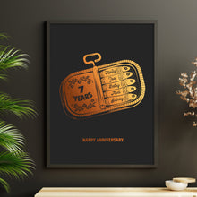 Load image into Gallery viewer, 7th Copper Wedding Anniversary Sardine Print