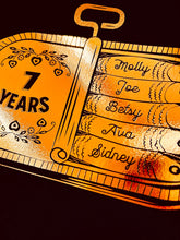 Load image into Gallery viewer, 7th Copper Wedding Anniversary Sardine Print